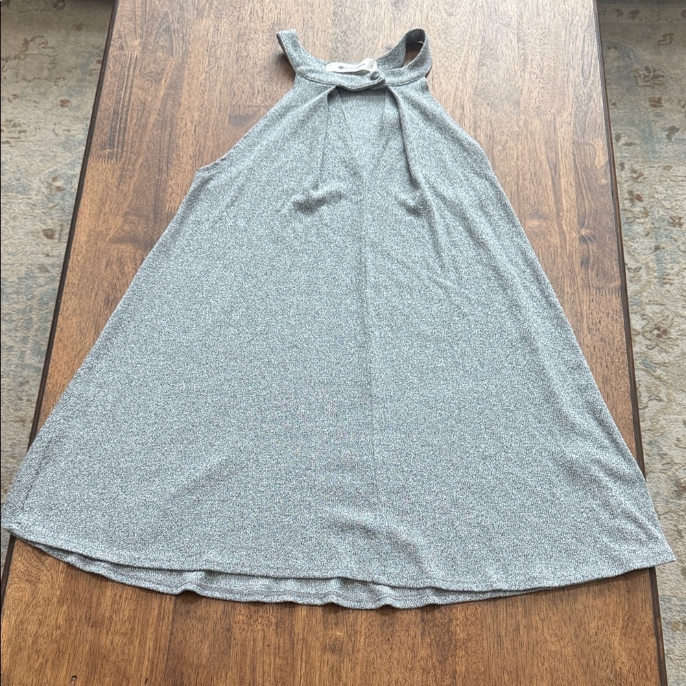 The Impeccable Pig Heathered Gray Halter Dress